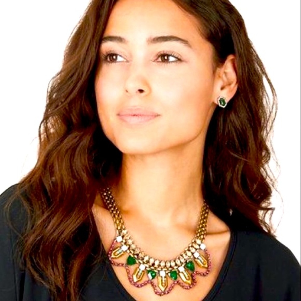 Stella & Dot X Rebecca Minkoff | Jeweled Vntge Gold Prism NEW StatementN⦠- Picture 9 of 11